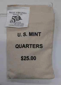 2005 D West Virginia Unopened State Quarter Bag $25 (100 Coin) US Mint "BU"! - Picture 1 of 4