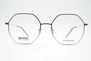 Brille Hugo Boss 1335 7WS Schwarz Gold Eckig Brillengestell eyeglasses Neu - Picture 1 of 6