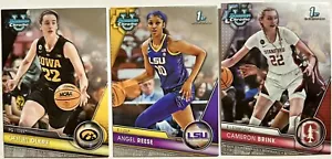 ¡LOTE DE 3 TARJETAS DE NOVATO CAITLIN CLARK/ANGEL REESE/BRINK 2023-24 BOWMAN U CROMO #34! - Imagen 1 de 3