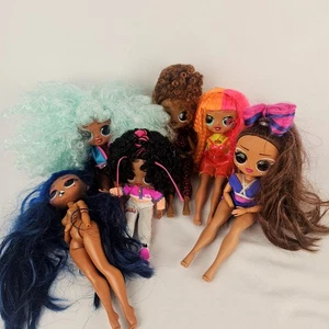 Pacchetto bambole LOL OMG x6 - B-Gurl, Royal Bee, Sunshine Gurl, Missy Meow - Foto 1 di 11