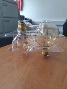 Eylm Vintage Edison Light Bulbs Filament Lamp G80 E27 40W 120LM 2300K Pack of 4 - Picture 1 of 3