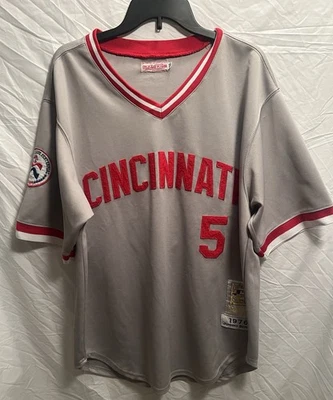 Camiseta vintage 1976 Jonny Bench Cincinnati Reds #5 colección Coopertown talla 50 Foto 1 de 4