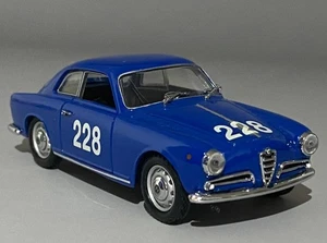 Detail Cars 1/43 Alfa Romeo Giulietta Sprint Veloce 1000 Miglia #228 Blue - Picture 1 of 9