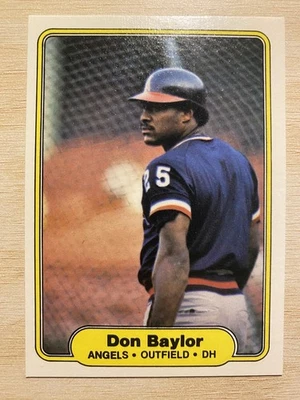 1982 Fleer Baseball Card #451 Don Baylor - Image 1 of 2