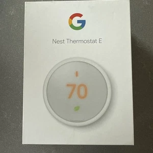 Google, T4000ES, Nest Thermostat E, Smart Thermostat White New, never used - Picture 1 of 3