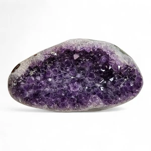 Amethyst Polished Edge Geode A-Grade Brazil 1lb 1.4oz. - Picture 1 of 3