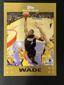 2007-08 Topps Gold /2007 DWAYNE WADE #3 HOF Miami Heat - Foto 1 di 2