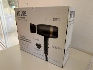 Hot Tools Pro Artist Black Gold Collection Turbo Ionic Salon Hair Dryer - Picture 1 of 4