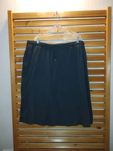 Casual Gray Everyday SKIRT Side pockets Soft Jersey Woman Within 2X Petite - Picture 1 of 4