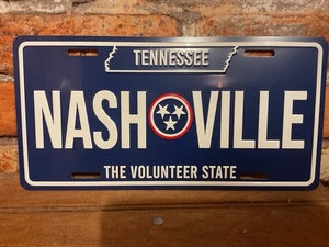 Full Size Embossed Nashville Tenn. License Plate...Ships Free! - Picture 1 of 7
