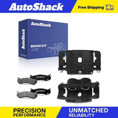 Front or Rear Brake Calipers Black Ceramic Pads for 2001-2010 GMC Sierra 2500 HD Foto 1 de 4