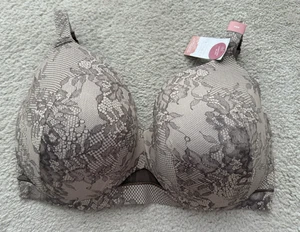 NWT LANE BRYANT CACIQUE LIGHTLY LINED FULL COVERAGE BRA SZ 40H - Picture 1 of 9
