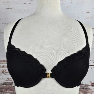 Natori Women's Feathers Front Close T-Back Bra Black 32C - Picture 1 of 7