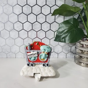Vintage SpongeBob Square Pants Squidward Humbug Christmas Stocking Hanger - Picture 1 of 13