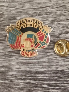 Pin's Pins Pin Enamel Vac Pays Étranger USA /CONFÉDÉRÉS TRUCKS "AMERICAN SPIRIT" - Picture 1 of 2