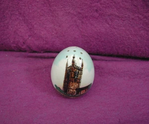 GOSS Crested China Pepper Pot. PARISH CHURCH, FARNHAM Colour Transfer. - Picture 1 of 3