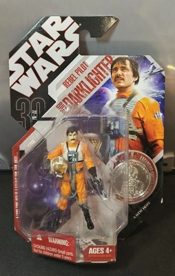 Star Wars: A New Hope - Rebel Pilot BIGGS DARKLIGHTER #14 с коллекционной монетой - Изображение 1 из 2
