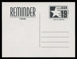 SCOTT #CVUX4-07, UPSS # PB3a2, VARIETY PSE002 - REMINDER - Bild 1 von 3