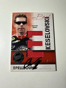 2010 Press Pass Eclipse Spellbound Swatches Brad Keselowski Relic IP Auto /120 E - Picture 1 of 2