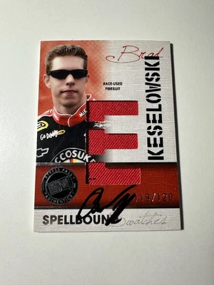2010 Press Pass Eclipse Spellbound Swatches Brad Keselowski Relic IP Auto /120 E - Image 1 of 2