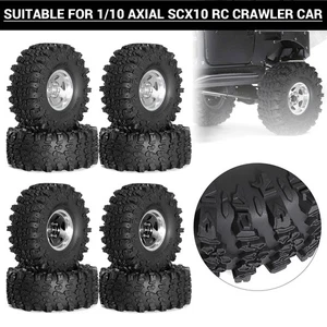 4Pcs Aluminium 1.9" Wheel Hub Tire For 1/10 AXIAL SCX10-III RC Crawler Car - Picture 1 of 10