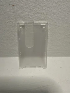 50 Pack Rigid Hard Plastic Opaque Vertical Top Load Badge Holders AC-915 - Picture 1 of 2