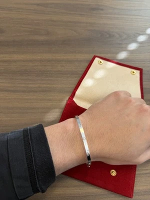 Cartier Love Diamond Bracelet Size 19 18K White Gold and Diamonds - Image 1 of 4