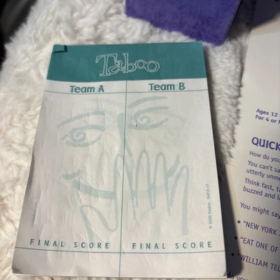 Vintage 2000 TABOO Get Together Game by Hasbro – COMPLETE - Image 1 of 4