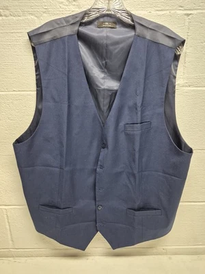 ZEROYAA Men's Hipster Urban Design 3 Pockets Formal Dress Vest for Suit Tuxedo - Image 1 of 2