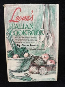 LEONE'S ITALIAN COOKBOOK - BY GENE LEONE - 1967 HARPER & ROWE - HARD COVER  USED - Picture 1 of 4