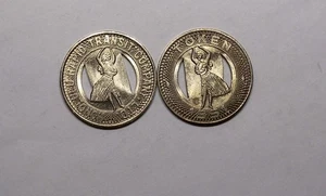 1951 HONOLULU RAPID TRANSIT HULA TOKENS LOT 2 GEM #461-134 - Picture 1 of 1