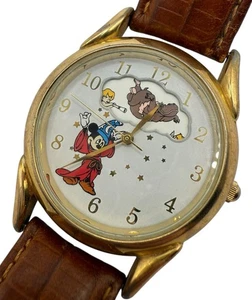 Vintage Disney Fantasia Watch Sorcerer Mickey 55th Anniversary New Battery - Picture 1 of 16