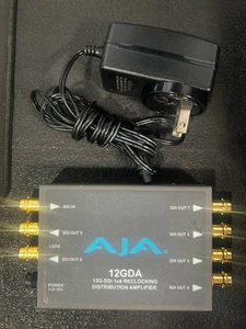 AJA 12GDA 12G-SDI 1x6 Reclocking Distribution Amplifier - Picture 1 of 6