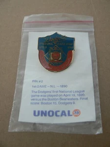 Vintage 1990 Los Angeles Dodgers Boston 1st Game - NL 1890 Commemorative Pin - Bild 1 von 2