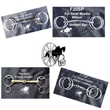 Carriage Driving Horse Bit Wilson Snaffle Jointed Lozenge Straight (4 Styles)
