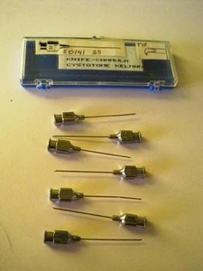 Lot of 7 Storz Knife Cannula Cystome Kelman E0141 2S 22 Surgical #18 - Picture 1 of 6