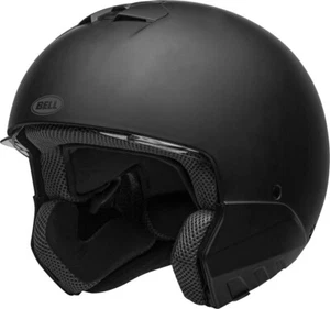 Open Box Bell Racing Adult Bell Broozer Motorcycle Half Helmet Matte Black - XL - Picture 1 of 6