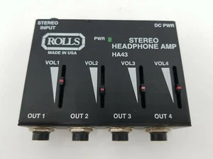 Rolls HA43 Stereo 1/4" Headphone Amp NO POWER ADAPTER - Picture 1 of 6