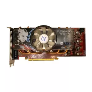 MSI Radeon HD 3850 PCI-E ATI RX3850-T2D512E-OC 512MB GDDR3 OC Graphics Card GPU - Picture 1 of 7