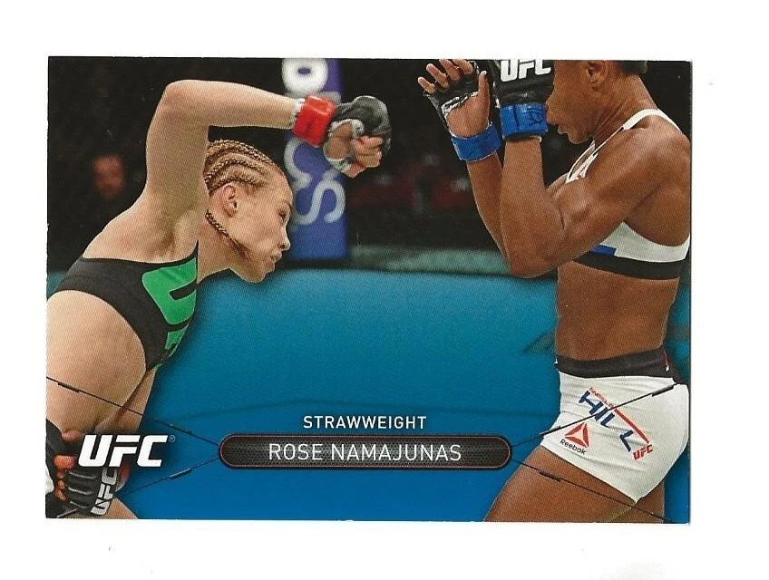 2016 UFC Topps Impact ROSE NAMAJUNAS Blue Parallel UFC - Image 1 of 1