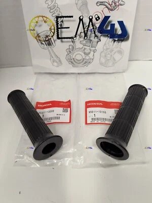 Honda OEM Handle Bars Grips CL70 CT90 S90 CB100 CB125S CA160 95011-13100 13200 - Image 1 of 4
