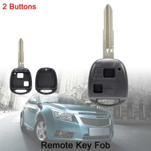 Replacement Car Key Case Shell Remote Cover Fit for Toyota / Yaris w/2 Buttons - Picture 1 of 7