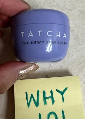 Tatcha The Dewy Skin Face Cream Purple Rice Moisturizer .34oz/10mL Travel SZ $20 - Image 1 of 4