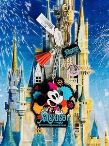 Disney Parks Epcot Mexiko Mickey Mouse Flair Schlüsselanhänger Taschenanhänger Neu - Bild 1 von 1