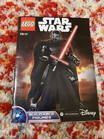2 LEGO 75117 75110 STAR WARS KYLO REN & LUKE SKYWALKER Building Manual ONLY