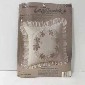Vtg Paragons Creative Moments Candlewick 14" PILLOW KIT 836 Grape Arbor 1984 - Picture 1 of 8