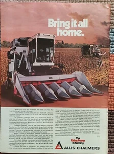 Allis Chalmers Gleaner Combine Models F, K, L or M Magazine Advertisement - Picture 1 of 1