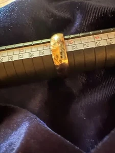 14k Yellow Gold Mens Wedding Band Size 10 3/4 - Picture 1 of 8