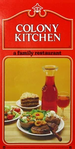 Hamburguesas menú restaurante cocina colonia vintage sin precios área de Los Ángeles años 70 - Imagen 1 de 6