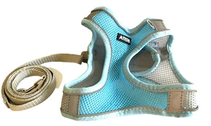 Aiitle Dog Harness with Leash Size Large Light Blue/Gray see description - Picture 1 of 12
